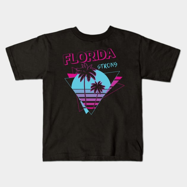 Florida Strong Kids T-Shirt by Myartstor 